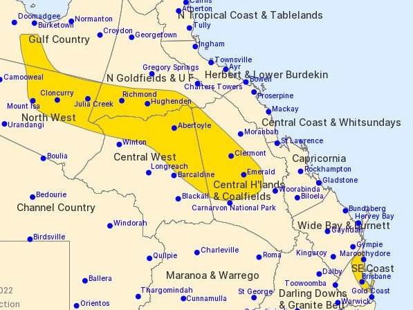 The second warning in place, issued at 3.14pm.