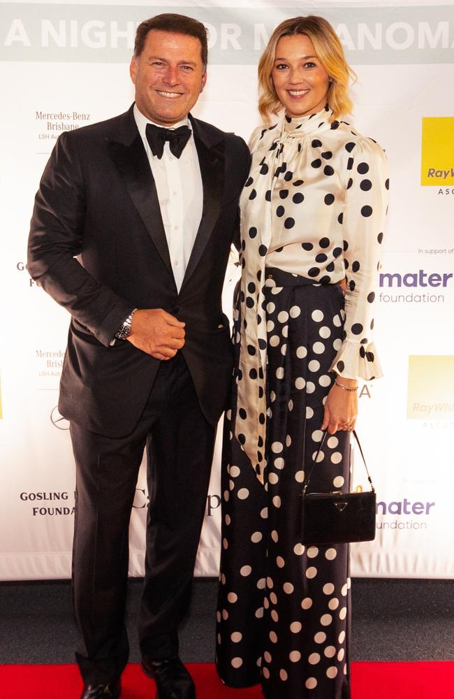 Karl and Jasmine Stefanovic at the Brisbane fundraiser. Picture: Pixel Factory