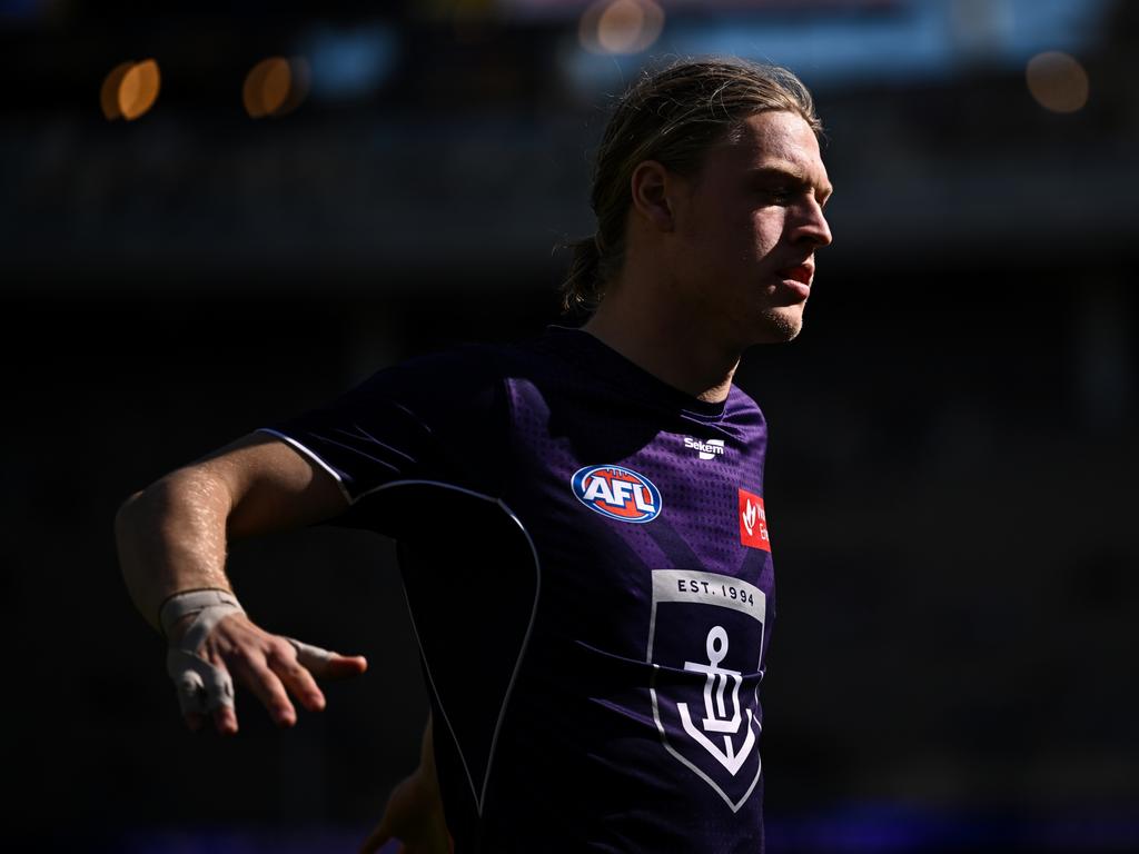 Hayden Young starred as a midfielder in the last four rounds of 2023. Picture: Daniel Carson/AFL Photos via Getty Images