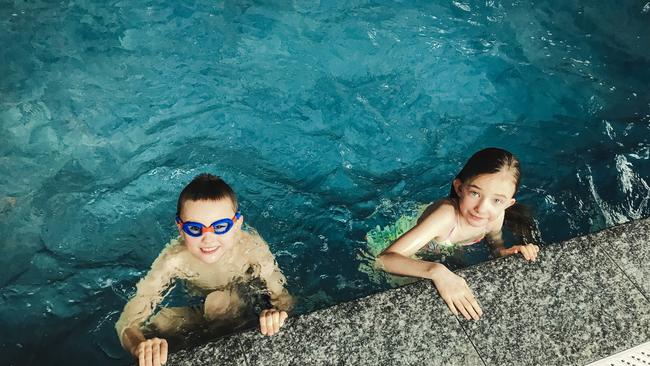 Generic image of two kids swimming in a pool. Picture: Getty Images