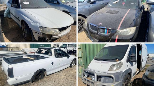 The four abandoned vehicles by sold at auction on behalf of Rockhampton Regional Council.