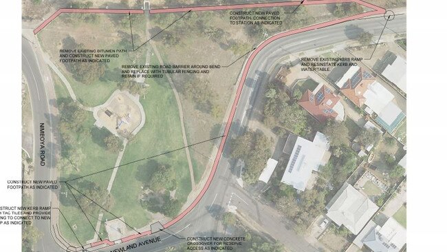 Designs for Marino Rocks train stop upgrades. Pic: Marion Council