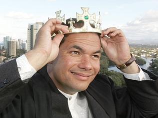  The man who would be king, Tom Tate, surveys his domain from the top of the Islander Resort in Surfers Paradise. Tom, along ...