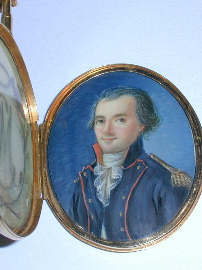 A portrait of Prosper de Mestre’s father Lieutenant Col Andre de Mestre. Picture: supplied.