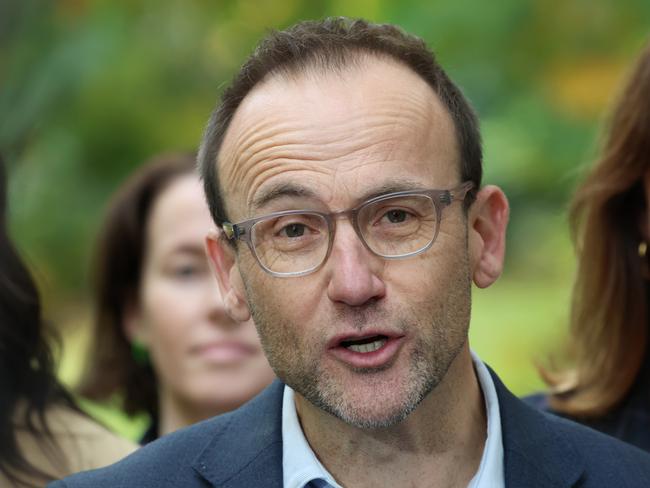 MELBOURNE, AUSTRALIA- NewsWire Photos MAY 08, 2025: Greens leader Adam Bandt holds a press conference to concede he has lost the Federal seat of Melbourne . Picture:  NewsWire/ David Crosling