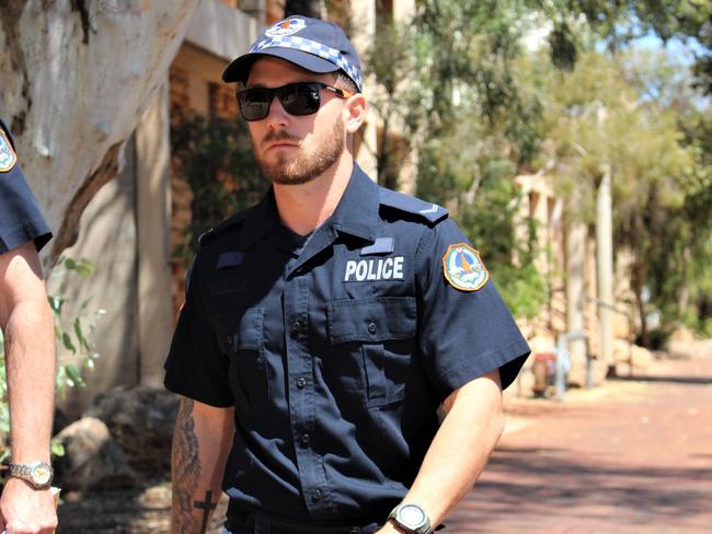 NT Police Constable Mitchell Hansen said he was ‘selfishly caught up in what was going on around me’. Picture: Jason Walls