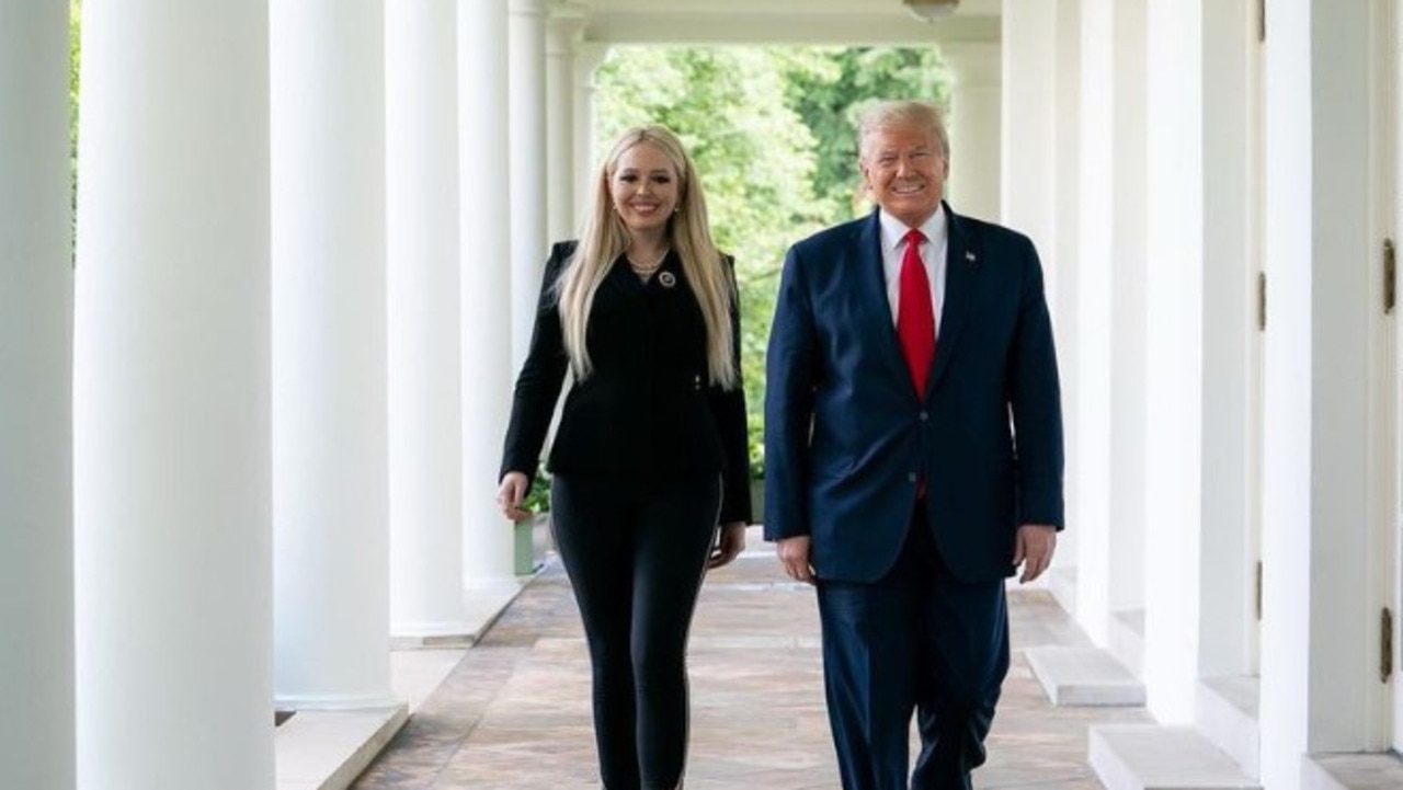 Tiffany with Donald Trump at the White House (Picture: Instagram/tiffanytrump)