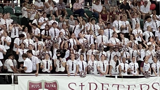 The St Peters Lutheran College army was out in force.