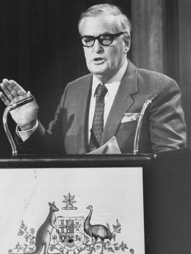 Former premier Joh Bjelke-Petersen in 1985-1986. His Government was brought down in disgrace in 1987.