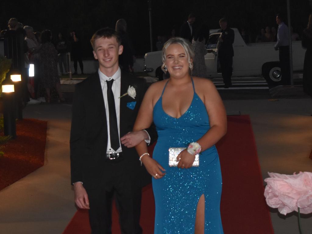 Megan Blake and Hamish Maw at Assumption College Warwick formal