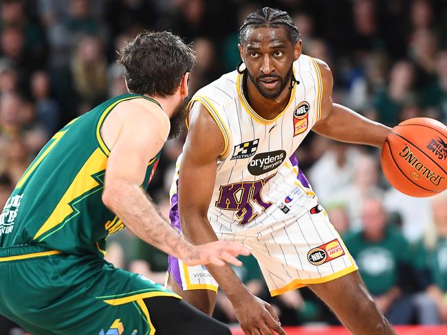 Clark during that Grand Final series at MyState Bank Arena during the 2021/22 season for Sydney. Picture: Steve Bell/Getty Images