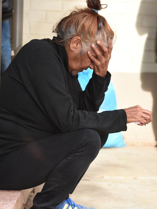 Adeline Rigney-Wilson’s mother Donna Rigney grieves. Picture: Roger Wyman