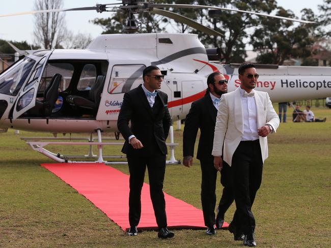 Salim Mehajer walks the red carpet ahead of his wedding. Picture: Toby Zerna