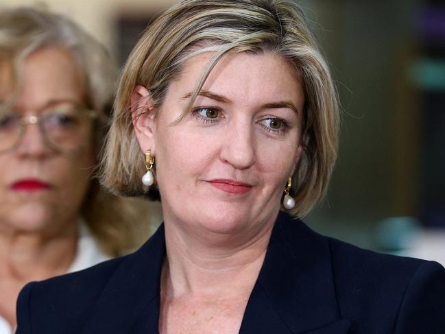 Queensland Health Minister Shannon Fentiman Along with Alanna Geary, Chief Nursing and Midwifery Metro North pictured making announcement for staff recruitment. Herston Saturday 6th July 2024 Picture David Clark