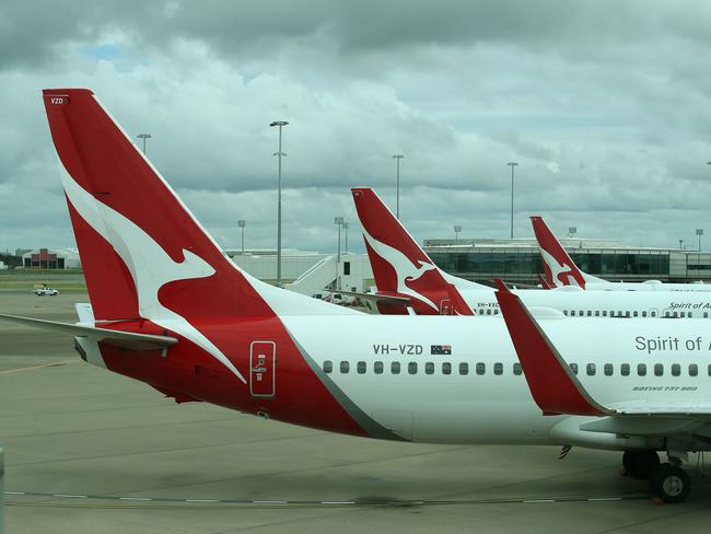 BRISBANE, AUSTRALIA - NewsWire Photos NOVEMBER 05 2021. General scenes at Brisbane Domestic airport featuring QANTAS. Picture: NCA NewsWire/Jono Searle