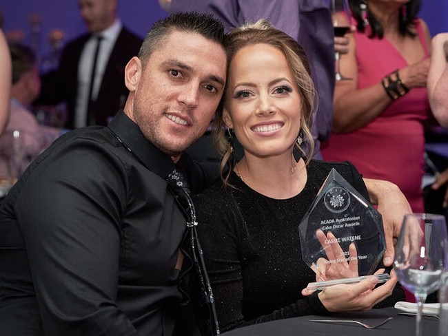 Jared and Cassie Watene. ACADA Australasian Rising Star of the Year Award winner Cassie Watene.