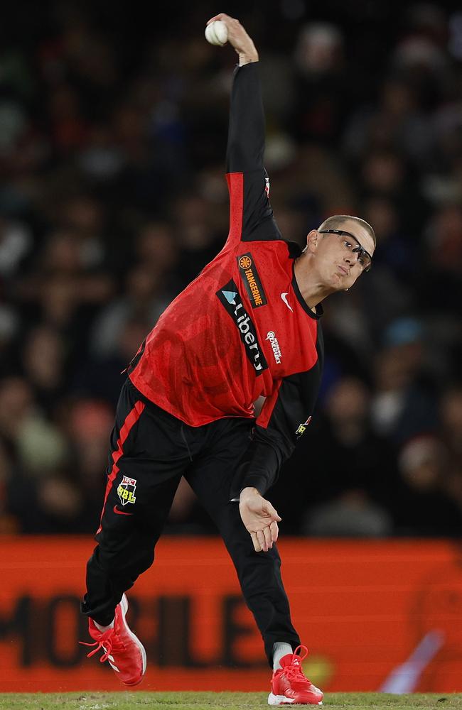 Adam Zampa bowling for the Renegades in the BBL. Picture: Daniel Pockett/Getty Images