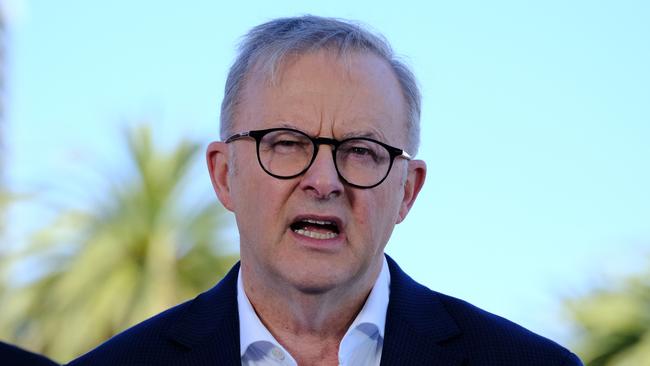 Prime Minister Anthony Albanese is being urged to travel to Alice Springs. Picture: NCA NewsWire / Luis Enrique Ascui