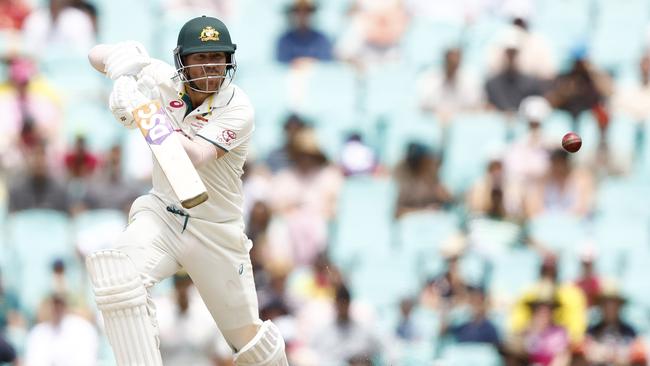 A hard man to replace: David Warner played his final Test knock on Saturday. Picture: Getty