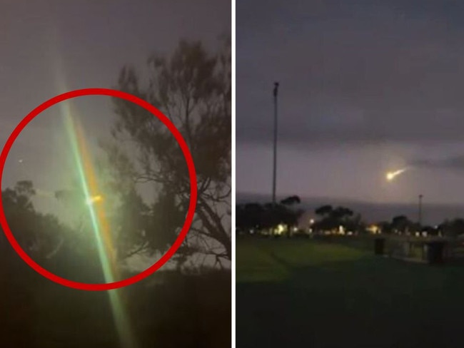 Mysterious green flash lights up sky