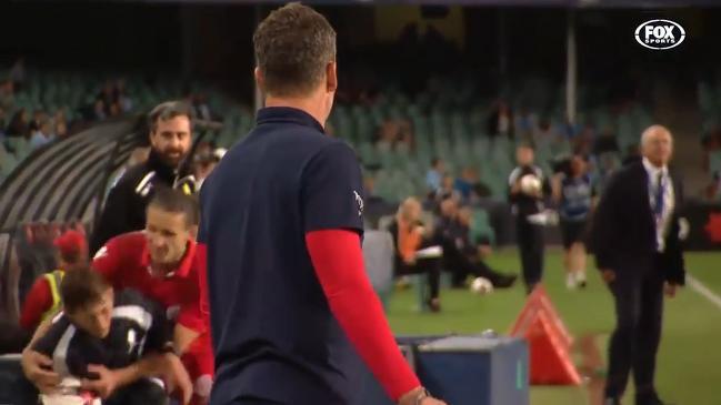 Ball boy tackled during FFA Cup match