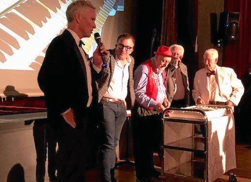 SOUNDING GOOD: Deputy Mayor Frank Wilkie at the Majestic organ relaunch. Picture: Contributed