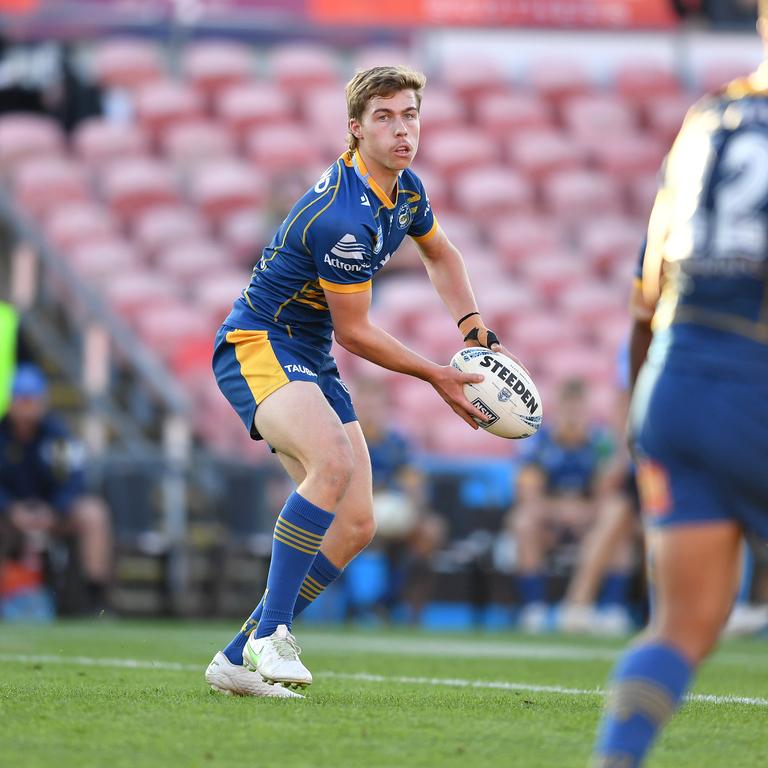 Ethan Sanders is considered a star of the future at the Eels. Credit: NRL Imagery