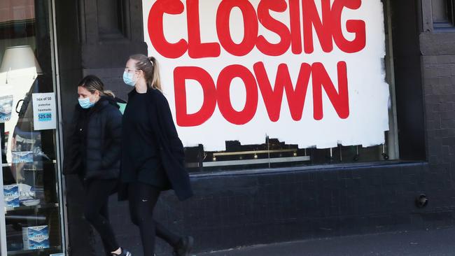 More than 5000 businesses are on the brink of collapse. Picture: David Crosling/NCA NewsWire