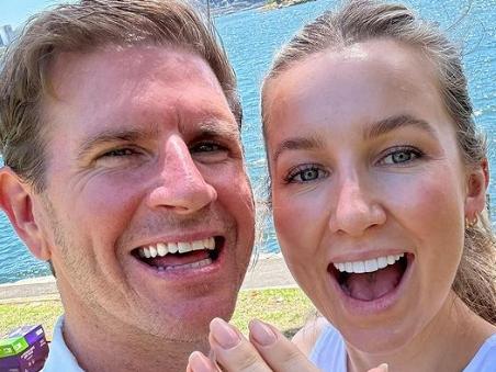 Sam Mac and Rebecca James are engaged. Pic: Instagram.