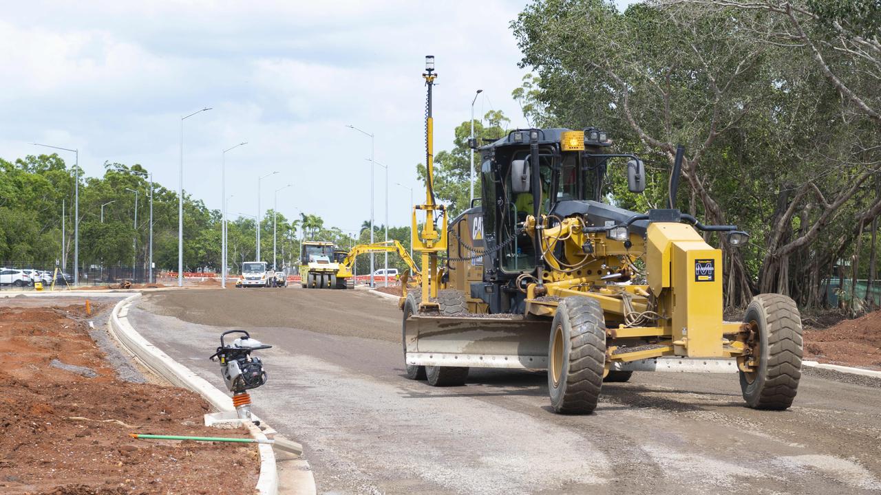 Darwin Airport construction projects have gone gangbusters during Covid. Picture: Julianne Osborne