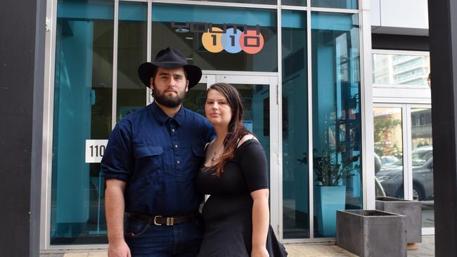 Hayley O’Loughlin, 18, and Kyle Clayson, 18, who are struggling to find a private rental across Adelaide and in regional South Australia. Picture: Jason Katsaras