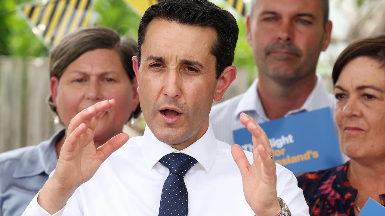 Opposition Leader David Crisafulli in Townsville on Monday. Picture: Liam Kidston