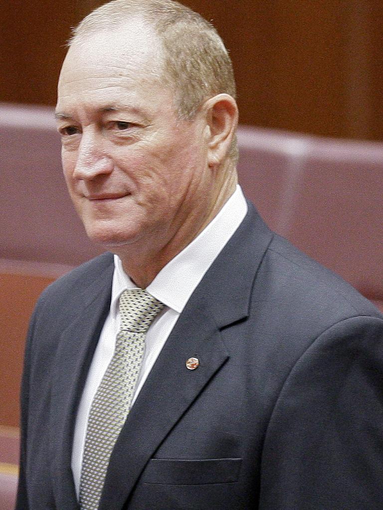 Senator Fraser Anning was censured in parliament over his comments about the Christchurch attack. Picture: AP Photo/Rod McGuirk