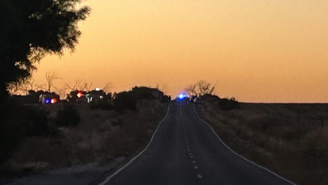 A truck and car have collided north of Gawler.