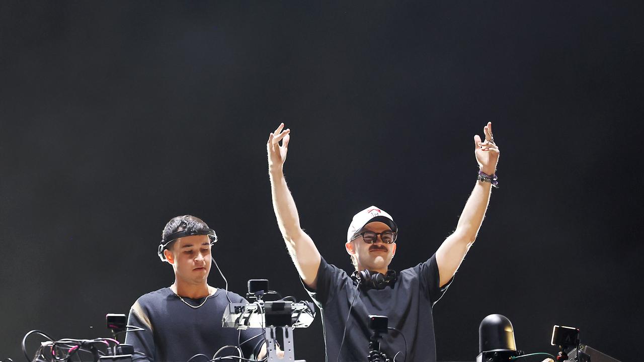 Dom Dolla (right) will again partner American producer John Summit under their Everything Always moniker. The pair performed as a duo at Coachella last year. (Photo by Amy Sussman/Getty Images for Coachella)