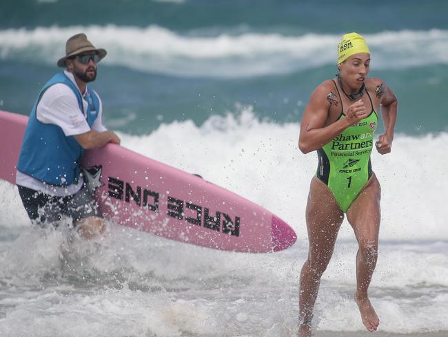 Lana Rogers on Day 1 of the Shaw and Partners Iron Man /Woman Series at North Burliegh. Picture: Glenn Campbell