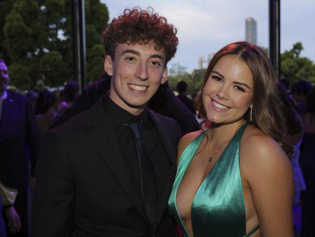 Harrison Cobb and Keira Goom at the Coomera Anglican College Formal at HOTA. Picture: Marcelo Lang.
