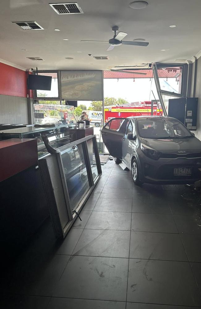 A car crashed into the front of Kebabman in Thomson in January causing it to close. Picture: Facebook