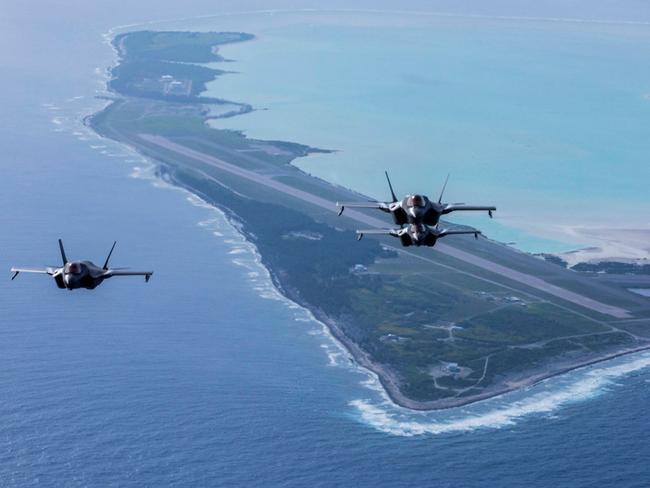 US F-35 stealth fighters deployed in the Pacific. Picture: US Department of Defence