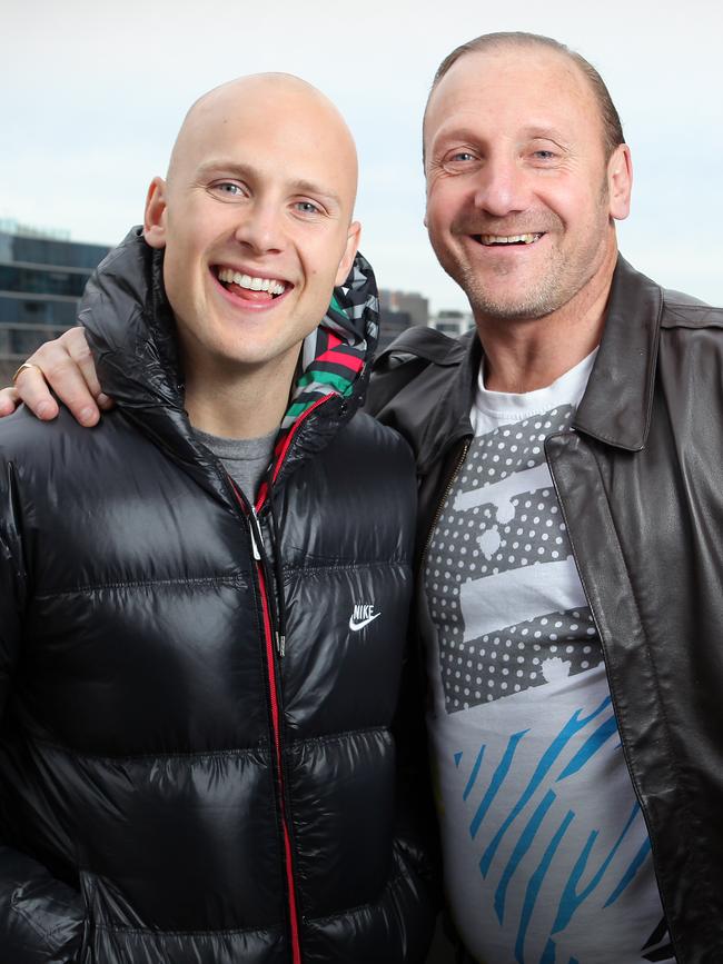 Father and son: Gary Ablett Sr with son Gary Ablett Jr. Picture: Alex Coppel