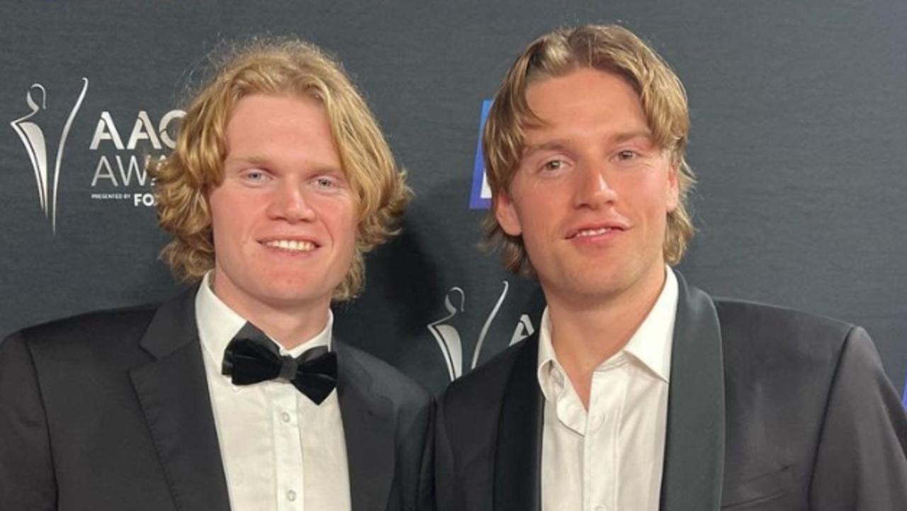 Brothers Jaxon and Lachlan Fairbairn have joined the anti-vaping campaign. Picture: Instagram