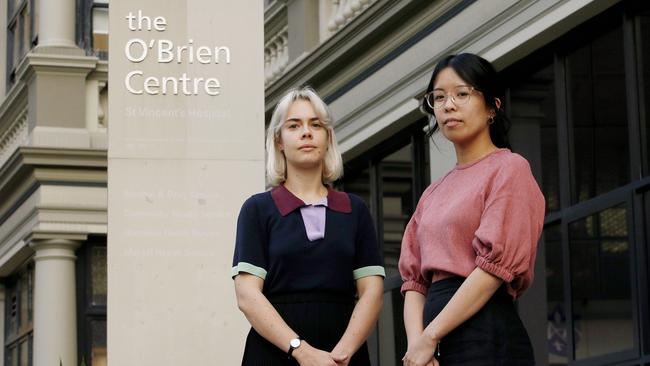 Katie Dobinson and Dr Samantha Tang, clinical psychologists at THIS WAY UP at St Vincent's Hospital, have seen a rise in people seeking treatment for OCD in the past year. Picture: John Appleyard