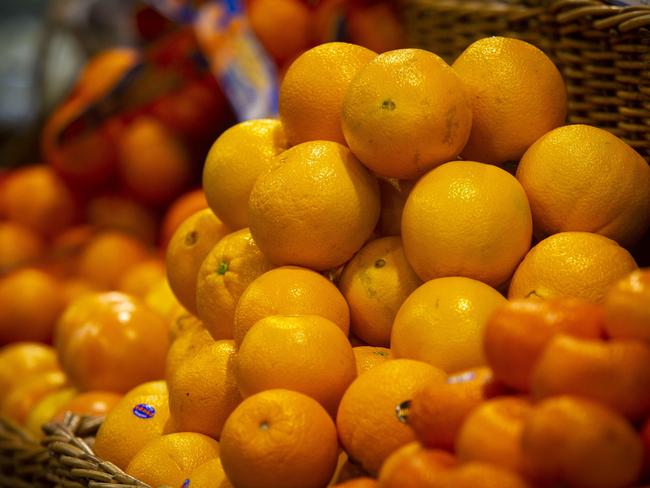ADELAIDE, AUSTRALIA - NewsWire Photos OCTOBER 7, 2022: Oranges at the Central Market, SA. Picture NCA NewsWire / Emma Brasier