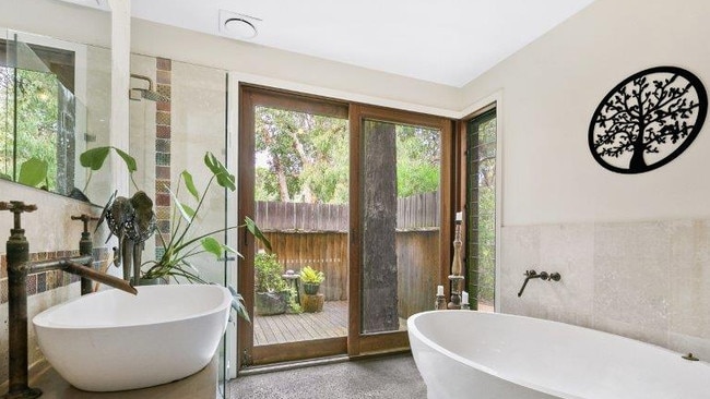 One of two bathrooms at the home.