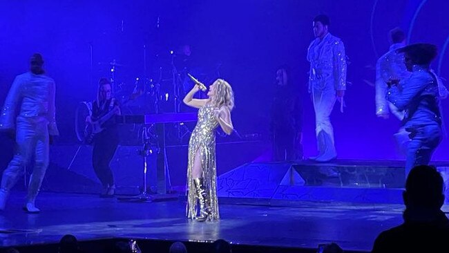 Kylie Minogue performs at her first Las Vegas show at Voltaire at The Venetian Resort. Picture: News Corp Australia