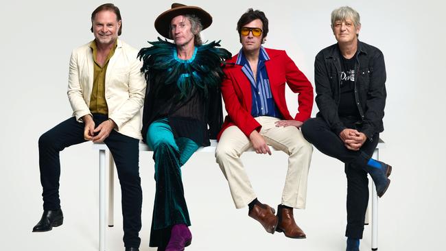 Australian rock band You Am I. L-R: Andy Kent, Tim Rogers, Davey Lane and Russell Hopkinson. Picture: Supplied