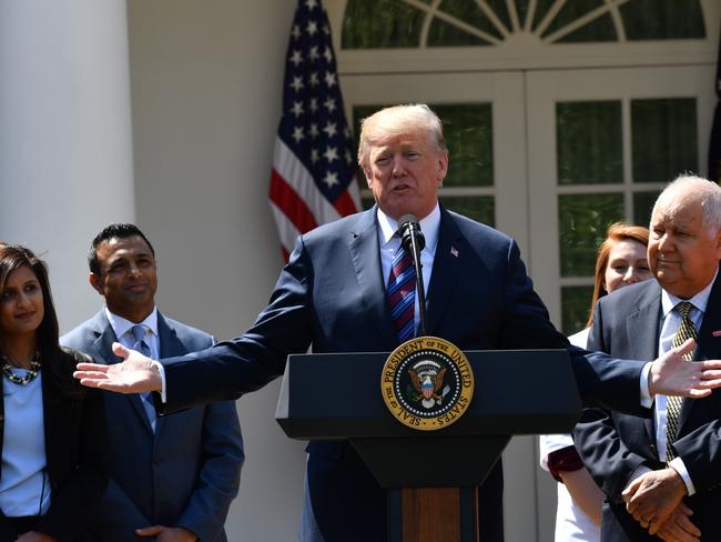 The White House chief of staff called Donald Trump ‘dishonourable’, according to former FBI boss James Comey’s explosive new memoir. Picture: AFP Photo/Nicholas Kamm