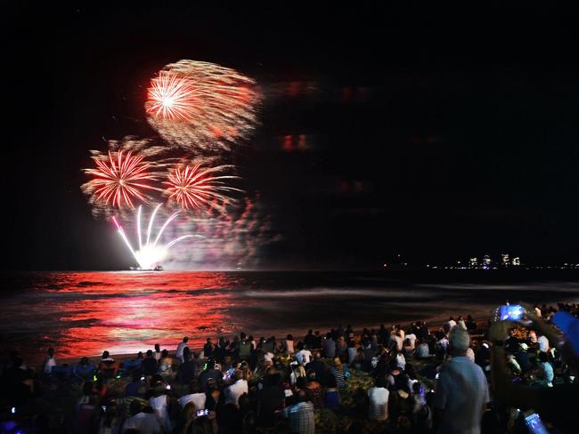 New Years Eve at Mooloolaba Beach.