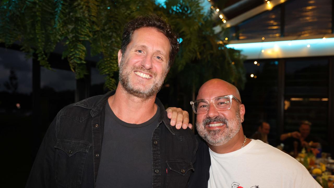 Jeff Bennett and Nathan Zukerman at the Solento Organic Tequila VIP Sunday Session at The Grounds Currumbin for Gold Coast for Gold Coast at Large. Picture: Portia Large