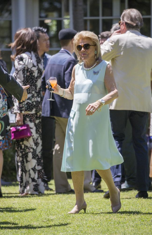 Ros Packer at her 80th birthday celebration at Chiswick, Wollahra. Picture: Dylan Robinson